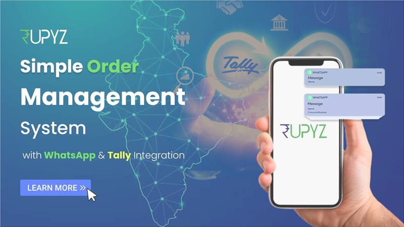Simple Order Management System with WhatsApp & Tally Integration